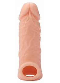 Телесная насадка EXTENDER WITH BALL STRAP 5.5 - 14 см. - Dream Toys - в Рязани купить с доставкой