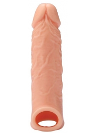 Телесная насадка EXTENDER WITH BALL STRAP 6.5 - 17 см. - Dream Toys - в Рязани купить с доставкой