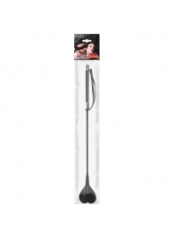 Черный стек с наконечником-сердечком - 54 см. - Notabu - купить с доставкой в Рязани