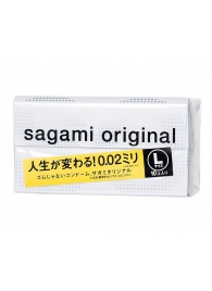 Презервативы Sagami Original 0.02 L-size увеличенного размера - 10 шт. - Sagami - купить с доставкой в Рязани