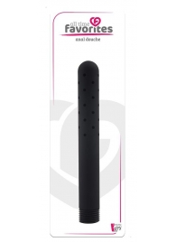 Черная насадка для анального душа ANAL DOUCHE - 15 см. - Dream Toys - купить с доставкой в Рязани