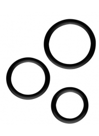 Набор из 3 эрекционных колец SILICONE COCKRINGS - Dream Toys - в Рязани купить с доставкой
