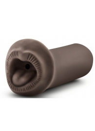 Коричневый мастурбатор-ротик Naughty Nicole - Blush Novelties - в Рязани купить с доставкой