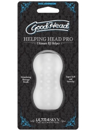 Прозрачный мини-мастурбатор Helping Head Pro - Doc Johnson - в Рязани купить с доставкой