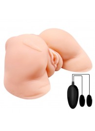 Телесная вибровагина Julie с 2 рабочими отверстиями - Baile - в Рязани купить с доставкой