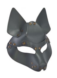 Серая маска Wolf с клепками - Sitabella - купить с доставкой в Рязани