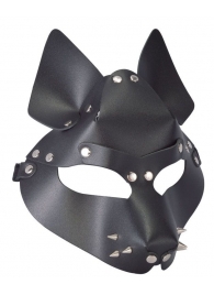 Черная маска Wolf с шипами - Sitabella - купить с доставкой в Рязани