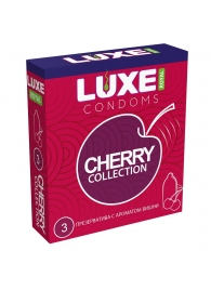 Презервативы с ароматом вишни LUXE Royal Cherry Collection - 3 шт. - Luxe - купить с доставкой в Рязани