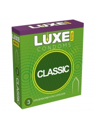 Гладкие презервативы LUXE Royal Classic - 3 шт. - Luxe - купить с доставкой в Рязани