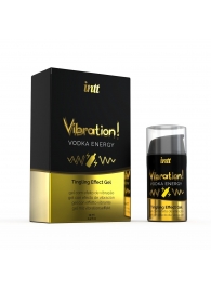Жидкий интимный гель с эффектом вибрации Vibration! Vodka Energy - 15 мл. - INTT - купить с доставкой в Рязани