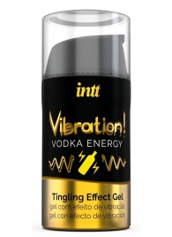 Жидкий интимный гель с эффектом вибрации Vibration! Vodka Energy - 15 мл. - INTT - купить с доставкой в Рязани