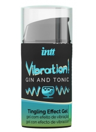 Жидкий интимный гель с эффектом вибрации Vibration! Gin   Tonic - 15 мл. - INTT - купить с доставкой в Рязани