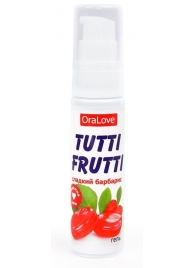 Гель-смазка Tutti-frutti со вкусом барбариса - 30 гр. - Биоритм - купить с доставкой в Рязани