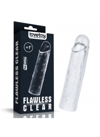 Прозрачная насадка-удлинитель Flawless Clear Penis Sleeve Add 1 - 15,5 см. - Lovetoy - в Рязани купить с доставкой