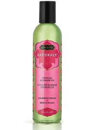 Массажное масло Naturals Strawberry Dreams с ароматом клубники - 236 мл. - Kama Sutra - купить с доставкой в Рязани