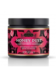 Пудра для тела Honey Dust Body Powder с ароматом клубники - 170 гр. - Kama Sutra - купить с доставкой в Рязани