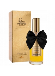Массажное масло Light My Fire с ароматом карамели - 100 мл. - Bijoux Indiscrets - купить с доставкой в Рязани