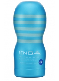 Мастурбатор с охлаждающей смазкой TENGA Original Vacuum Cup Cool - Tenga - в Рязани купить с доставкой