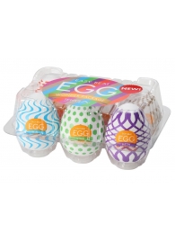 Набор из 6 мастурбаторов Tenga EGG IV с различным рельефом - Tenga - в Рязани купить с доставкой