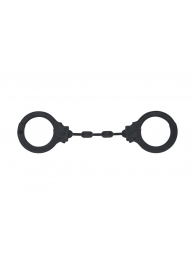 Черные силиконовые наручники Suppression - Lola Games - купить с доставкой в Рязани