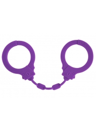 Фиолетовые силиконовые наручники Suppression - Lola Games - купить с доставкой в Рязани