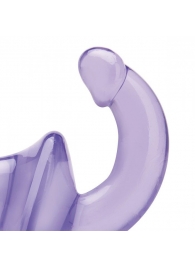 Фиолетовый безремневой страпон Strapless Strap-On - Lux Fetish - купить с доставкой в Рязани