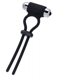 Черное эрекционное лассо на пенис Jat - A-toys - в Рязани купить с доставкой