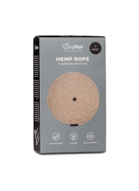 Пеньковая веревка для связывания Hemp Rope - 5 м. - Easy toys - купить с доставкой в Рязани