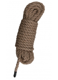 Пеньковая веревка для связывания Hemp Rope - 5 м. - Easy toys - купить с доставкой в Рязани