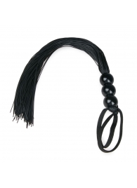 Черная силиконовая плеть Silicone Whip - 32 см. - Easy toys - купить с доставкой в Рязани