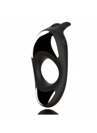 Черное эрекционное кольцо с двумя моторами Zeus Dual Vibe Cock Ring - FeelzToys - в Рязани купить с доставкой