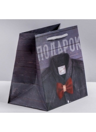 Ламинированный квадратный пакет «Мужской стиль» - 14 х 14 х 9 см. - Сима-Ленд - купить с доставкой в Рязани