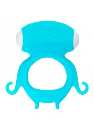 Голубое виброкольцо на пенис Sair - A-toys - в Рязани купить с доставкой