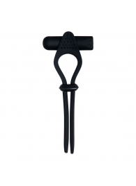 Черное эрекционное лассо с вибропулей Black Tie Affair - Zero Tolerance - в Рязани купить с доставкой