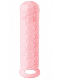 Розовый фаллоудлинитель Homme Long - 15,5 см. - Lola Games - в Рязани купить с доставкой