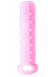 Розовый фаллоудлинитель Homme Long - 13,5 см. - Lola Games - в Рязани купить с доставкой