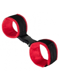 Красно-черные велюровые оковы Anonymo - ToyFa - купить с доставкой в Рязани