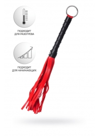 Красно-черный флоггер Anonymo - 28 см. - ToyFa - купить с доставкой в Рязани