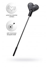 Черный стек со шлепком в форме сердца Anonymo - 35 см. - ToyFa - купить с доставкой в Рязани