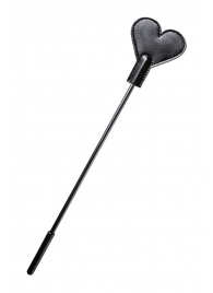 Черный стек со шлепком в форме сердца Anonymo - 35 см. - ToyFa - купить с доставкой в Рязани