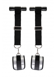 Черно-серебристые фиксаторы для рук на дверь Anonymo - ToyFa - купить с доставкой в Рязани