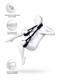 Черные кожаные стропы для фиксации Anonymo - ToyFa - купить с доставкой в Рязани