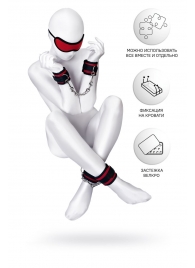 Красно-черный бондажный набор Anonymo - ToyFa - купить с доставкой в Рязани