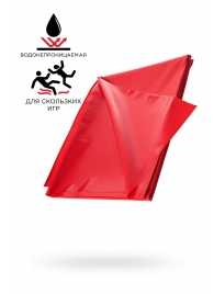 Красная простыня для секса из ПВХ - 220 х 200 см. - ToyFa - купить с доставкой в Рязани