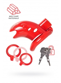 Красный мужской пояс верности из пластика - ToyFa - купить с доставкой в Рязани