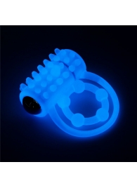Голубое, светящееся в темноте виброкольцо Lumino Play Vibrating Penis Ring - Lovetoy - в Рязани купить с доставкой