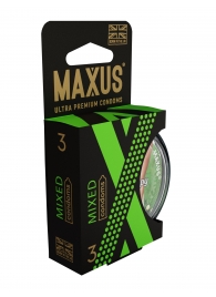 Презервативы в пластиковом кейсе MAXUS AIR Mixed - 3 шт. - Maxus - купить с доставкой в Рязани