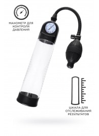 Прозрачная механическая помпа Roald с манометром - Sexus - в Рязани купить с доставкой
