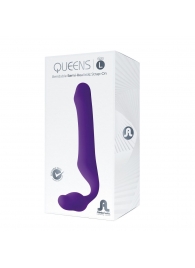 Фиолетовый безремневой страпон Queens L - Adrien Lastic - купить с доставкой в Рязани