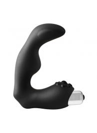 Черный вибромассажер простаты FantASStic Vibrating Prostate Massager - 11,3 см. - Dream Toys - в Рязани купить с доставкой